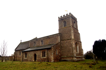 The church from the north-west February 2010